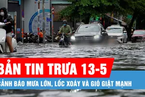 Bản tin trưa 13-5: Cảnh báo mưa lớn, lốc xoáy; Vụ nổ súng trấn áp "đá tặc"