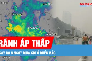 Podcast bản tin trưa 28-6: Rãnh áp thấp gây ra 5 ngày mưa gió ở miền Bắc
