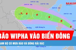 Podcast bản tin trưa 18-7: Bão Wipha vào Biển Đông