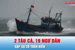 Podcast bản tin ANTT 29-9: Hai tàu cá cùng 19 ngư dân gặp sự cố trên biển
