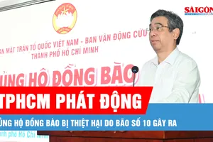 TPHCM phát động ủng hộ đồng bào bị thiệt hại do bão số 10 