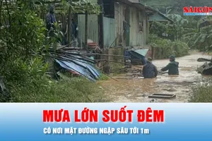 Podcast bản tin trưa 28-10: Mưa lớn suốt đêm, có nơi mặt đường ngập sâu tới 1m