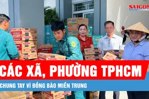 TPHCM: Các xã, phường chung tay vì đồng bào miền Trung