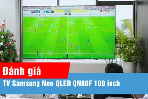 Cận cảnh Samsung TV Neo QLED QN80F 100 inch dành cho gia đình