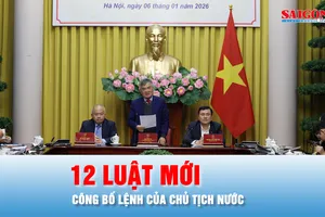 Podcast bản tin 17 giờ 6-1: Công bố Lệnh của Chủ tịch nước về 12 luật mới