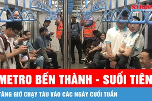 Metro số 1 áp dụng biểu đồ chạy riêng trong các ngày lễ tết