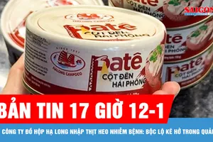 Bản tin 17 giờ 12-1: Vụ Công ty Đồ hộp Hạ Long nhập thịt heo nhiễm bệnh: Bộc lộ kẽ hở trong quản lý
