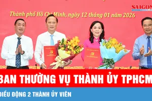 Ban Thường vụ Thành ủy TPHCM điều động 2 Thành ủy viên