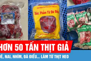 Hơn 50 tấn dê, nai, nhím, đà điểu… làm giả từ thịt heo