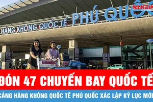Đón 47 chuyến bay quốc tế, Cảng Hàng không quốc tế Phú Quốc xác lập kỷ lục mới