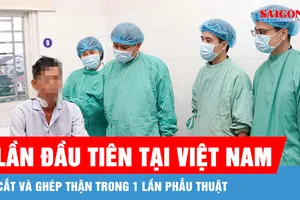 Cắt thận đa nang khổng lồ và ghép thận trong 1 lần phẫu thuật