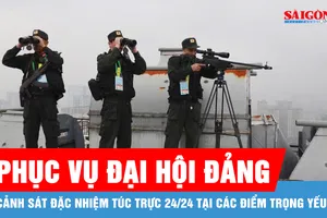 Lực lượng cảnh sát cơ động bảo vệ an ninh, an toàn phục vụ Đại hội Đảng