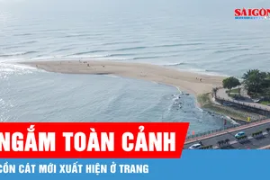 Cồn cát tự nhiên hướng ra biển Nha Trang hút khách