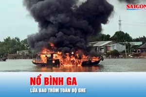 Podcast bản tin 17 giờ 25-1: Nổ bình ga làm ghe bốc cháy ngùn ngụt trên sông Cần Giuộc