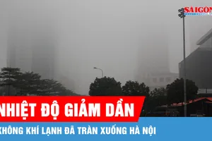 Khối không khí lạnh đã ảnh hưởng Bắc bộ