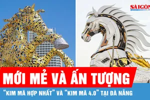 “Kim Mã Hợp Nhất” và “Kim mã 4.0” - Linh vật ngựa đang “gây sốt” tại Đà Nẵng