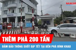 Phà Đình Khao điều thêm phà 200 tấn, đảm bảo thông suốt dịp tết