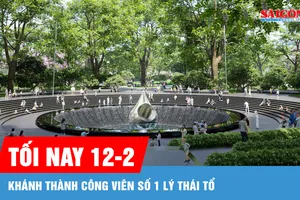 Tối nay 12-2, TPHCM sẽ khánh thành công viên số 1 Lý Thái Tổ