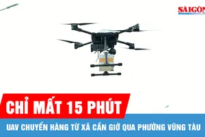 TPHCM khai trương tuyến giao hàng vượt biển bằng UAV