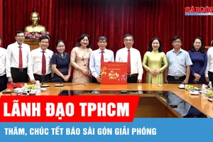 Lãnh đạo TPHCM thăm, chúc tết Báo Sài Gòn Giải Phóng 
