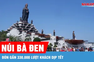 Núi Bà Đen đón gần 330.000 lượt khách dịp tết