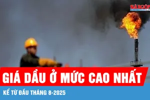Giá dầu ở mức cao nhất kể từ đầu tháng 8-2025