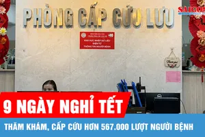 Thăm khám, cấp cứu hơn 567.000 lượt người bệnh trong 9 ngày tết