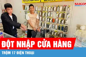 Bắt giữ 2 thanh niên đột nhập cửa hàng, trộm 17 điện thoại