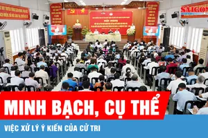 Thông tin minh bạch tới cử tri những việc đã làm, đang làm và chưa làm 