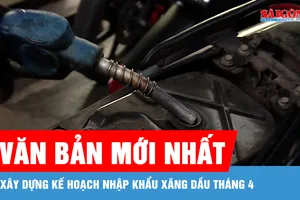 Doanh nghiệp sẵn sàng kế hoạch nhập khẩu xăng dầu tháng 4