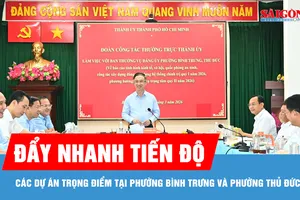 Đẩy nhanh tiến độ các dự án trọng điểm tại phường Bình Trưng và phường Thủ Đức