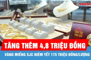 Sáng 25-3, vàng miếng SJC tăng thêm 4,8 triệu đồng/lượng