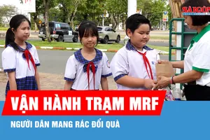 Phường Tân Mỹ vận hành trạm MRF, người dân mang rác đổi quà