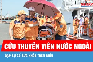 Cứu thuyền viên nước ngoài gặp sự cố sức khỏe trên biển