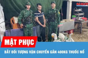 Quảng Ngãi bắt giữ vụ vận chuyển gần 400kg thuốc nổ