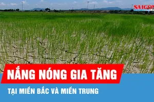 Nắng nóng gia tăng tại miền Bắc và miền Trung