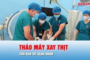 Podcast bản tin chiều 21-4: Mất tập trung, một phụ nữ bị cuốn bàn tay vào máy xay thịt