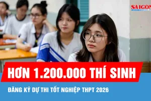 Hơn 1.200.000 thí sinh đăng ký dự thi tốt nghiệp THPT 2026