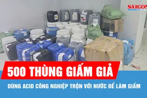 Triệt phá đường dây sản xuất giấm giả tại TPHCM
