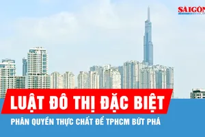 Luật Đô thị đặc biệt: Phân quyền thực chất để TPHCM bứt phá