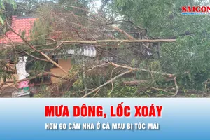 Podcast bản tin trưa 25-5: Hơn 90 căn nhà ở Cà Mau bị ảnh hưởng do lốc xoáy