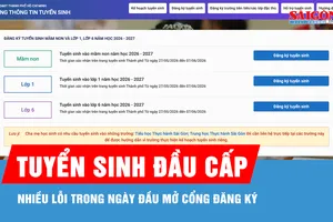 TPHCM: Hệ thống tuyển sinh đầu cấp gặp nhiều lỗi trong ngày đầu mở cổng đăng ký