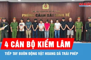 Khởi tố 4 cán bộ kiểm lâm tiếp tay buôn động vật hoang dã trái phép