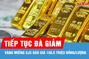 Giá vàng trong nước tiếp tục đà giảm dù vàng thế giới phục hồi