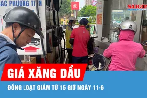 Giá xăng dầu đồng loạt giảm từ 15 giờ ngày 11-6