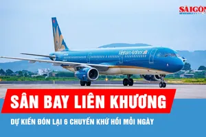 Sân bay Liên Khương dự kiến đón lại 6 chuyến khứ hồi mỗi ngày