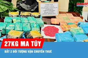 Bắt vụ vận chuyển 27kg ma túy qua địa bàn Hà Tĩnh