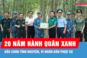 Ngày hoạt động cao điểm đầy ý nghĩa của những chiến sĩ Hành quân xanh