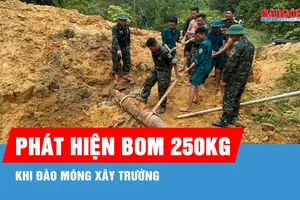 Hủy nổ quả bom 250kg sót lại sau chiến tranh