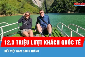 12,3 triệu lượt khách quốc tế đến Việt Nam sau 6 tháng